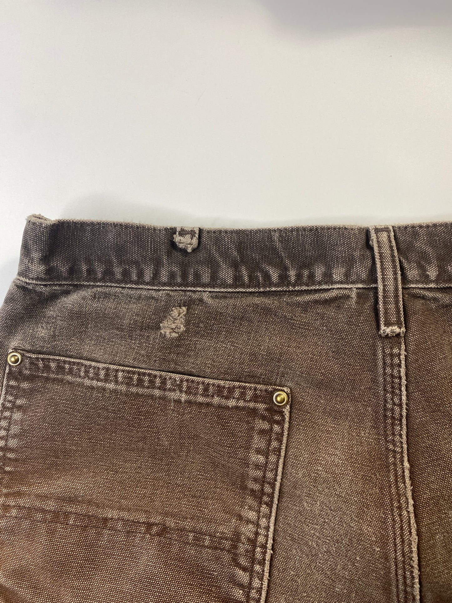 Vintage CARHARTT Size W33 x L32 Double Knee Duck Pants / F3165P