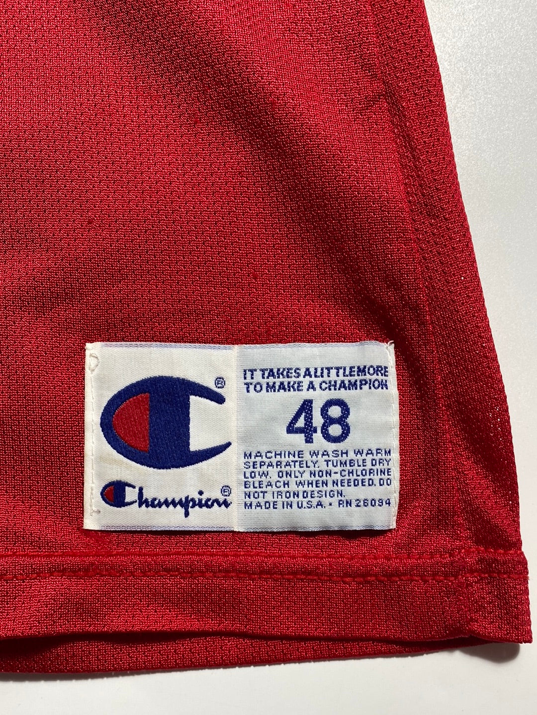 90's CHAMPION x CHICAGO BULLS MICHAEL JORDAN Made in USA Size XL NBA Jersey / G1597J