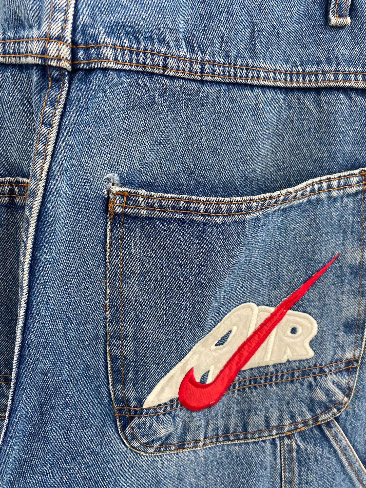 90's NIKE AIR Made in USA Size W32 x L31.5 Vintage Denim Pants / G3128P