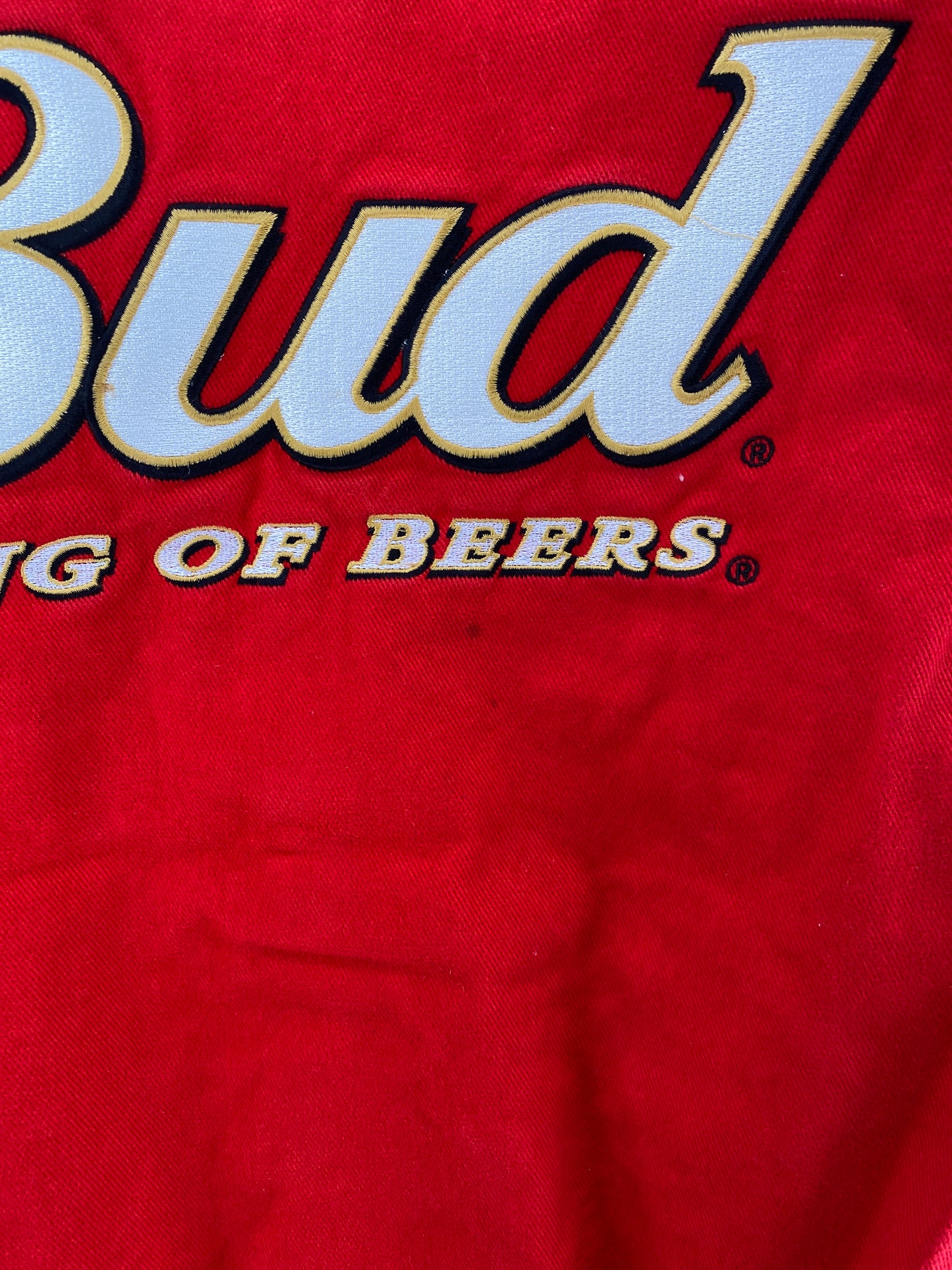 Vintage NASCAR BUDWEISER X DALE EARNHARDT JR Size XL Racing Jacket / F3677J