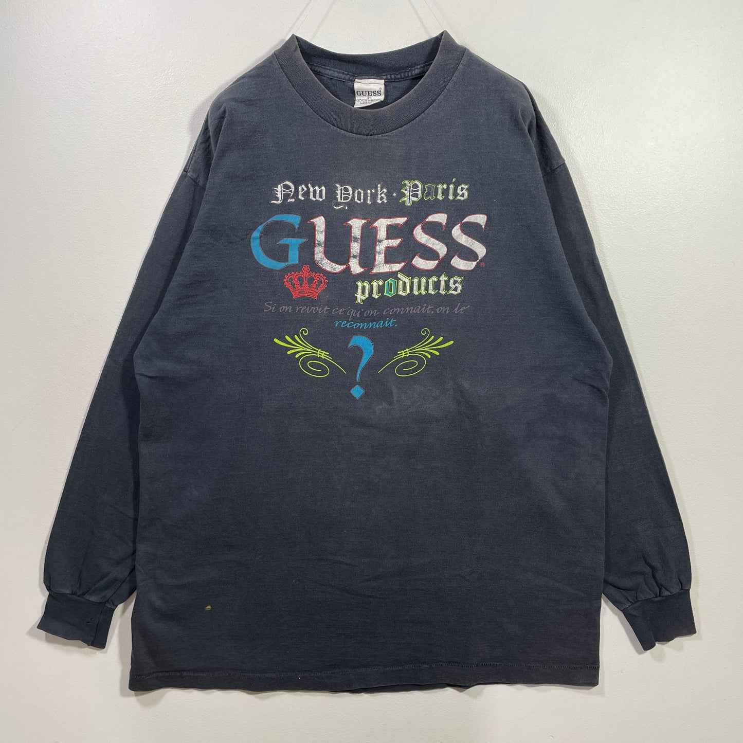 ( Approx.L)90’s GUESS Long Sleeve T-Shirt / A0909T