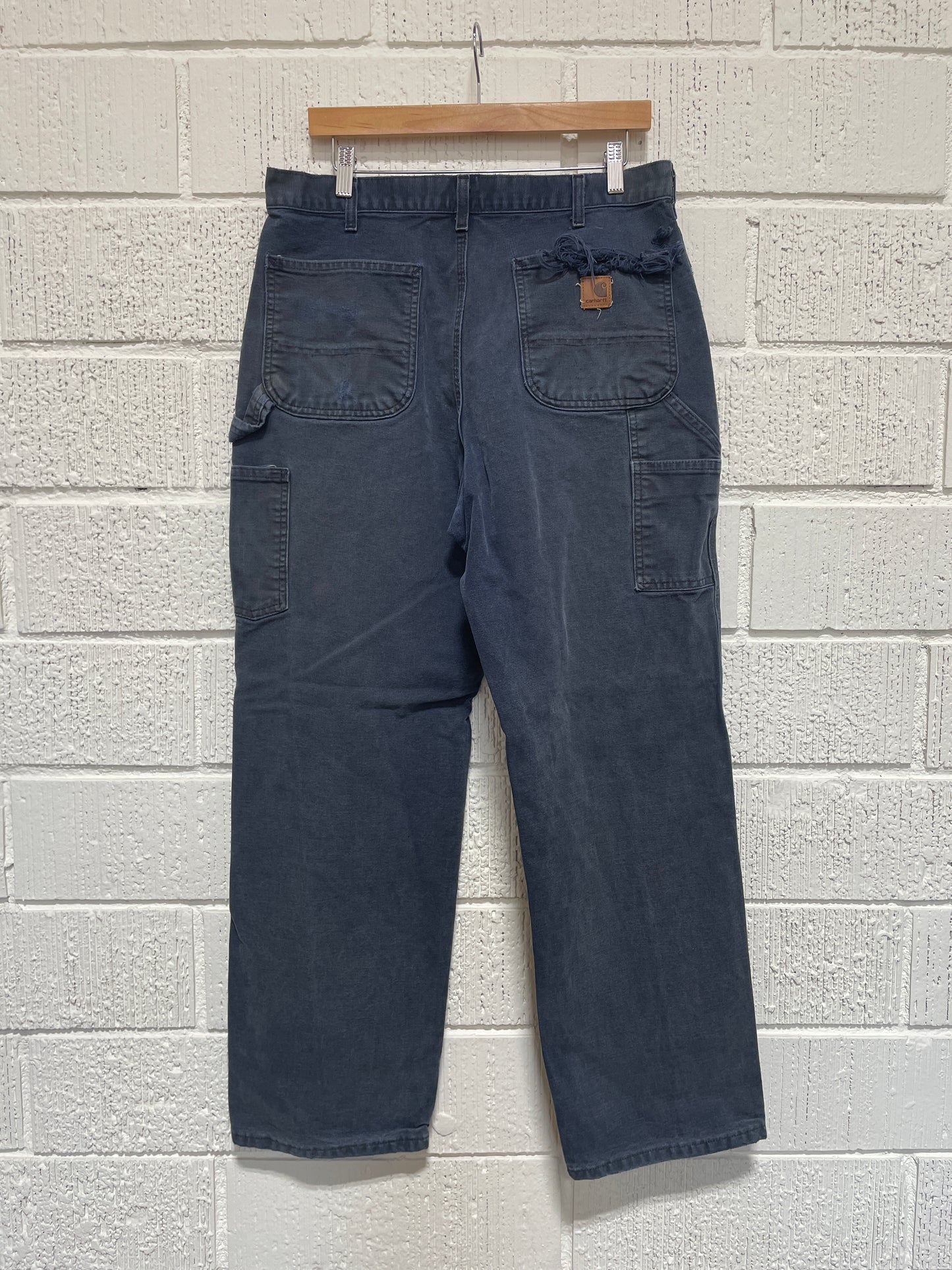 (W33xL30) Vintage CARHARTT Distressed Style Duck Pants / A1161P