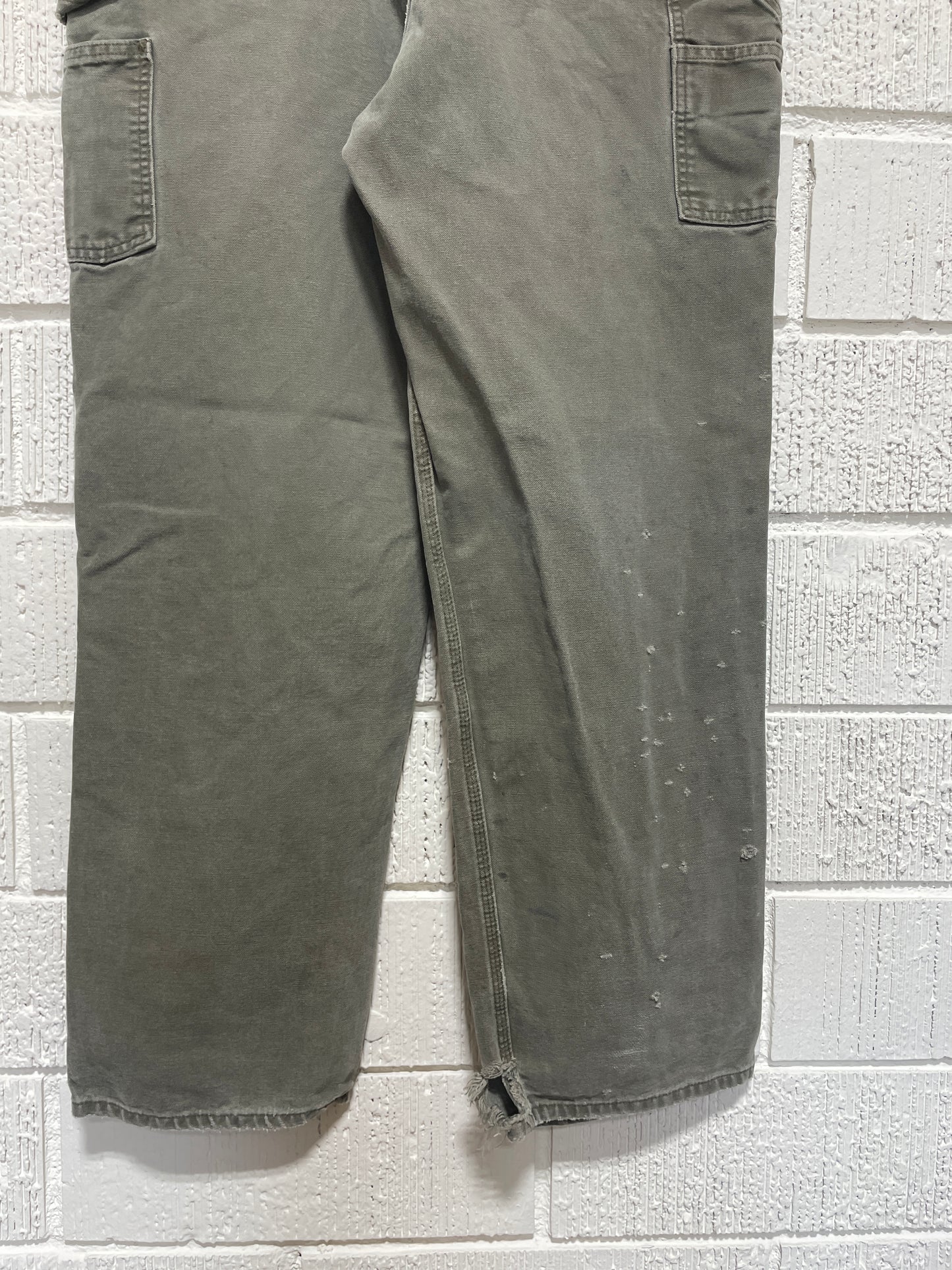 (W37xL32) Vintage CARHARTT Distressed Style Duck Pants / A1160P