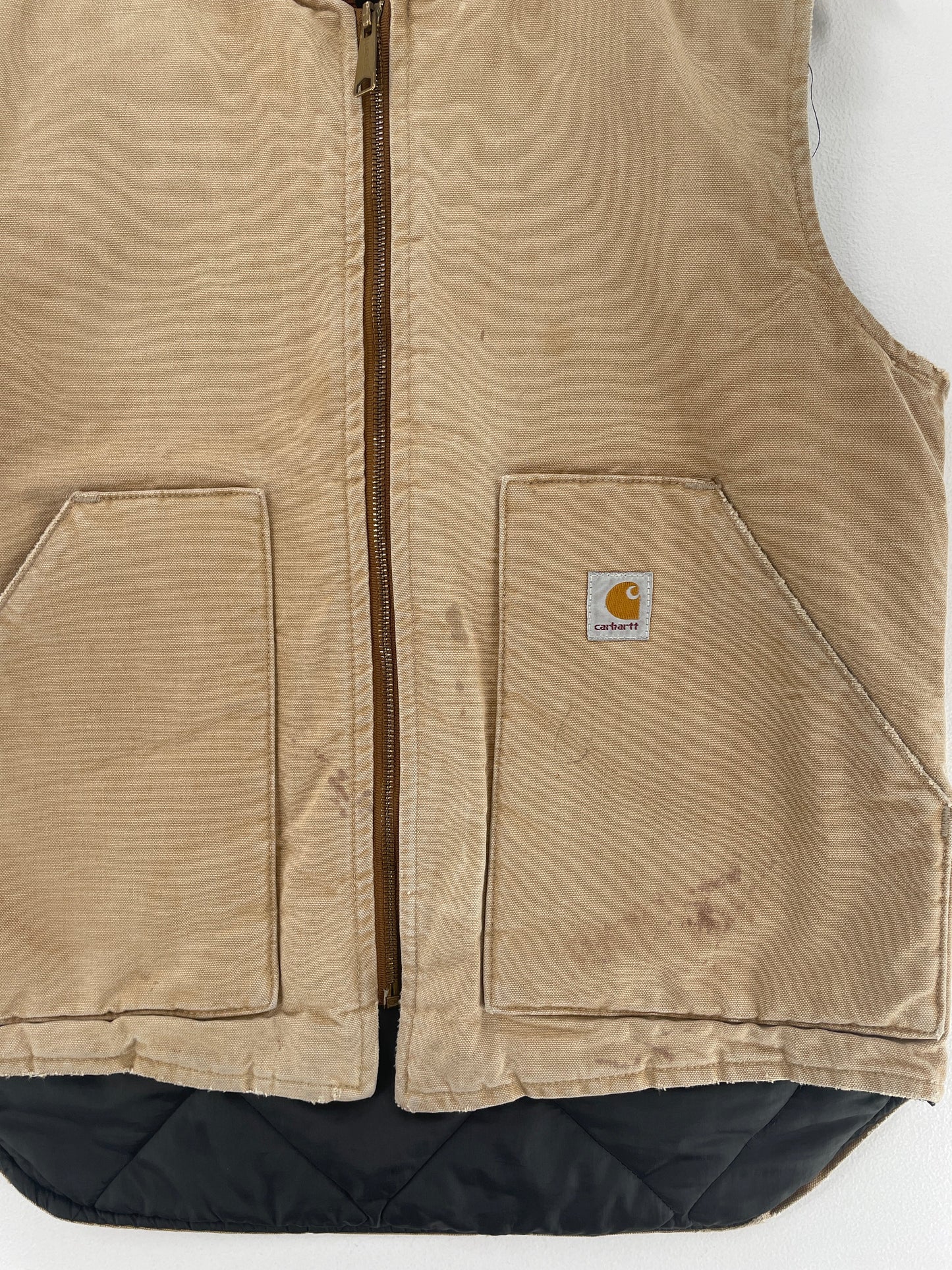 .Vintage CARHARTT Size No Tag Approx. L Duck Vest / F7227J