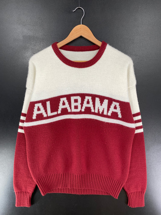 Vintage ALABAMA Size No Tag (Approx. M) Cotton Knit Sweater / G4506K