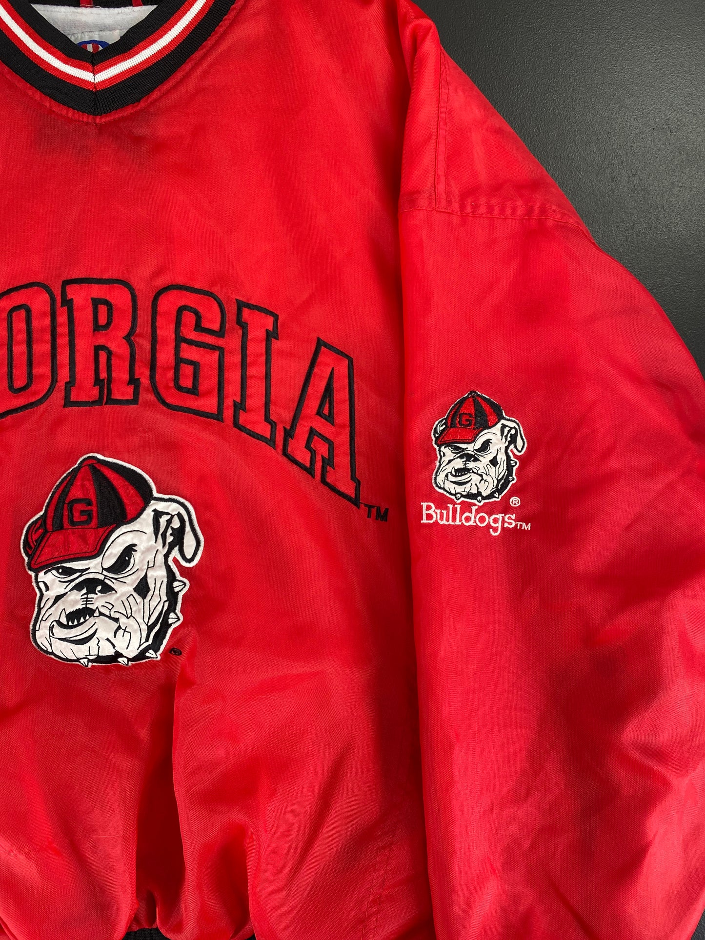 90’s GEORGIA BULLDOGS Size L College Nylon Jacket / F8179N