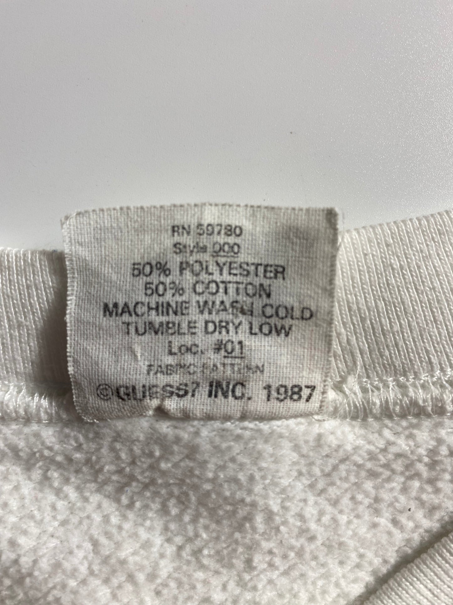 1987 GUESS Made in USA Size L Vintage Sweat-Shirt / G3652S