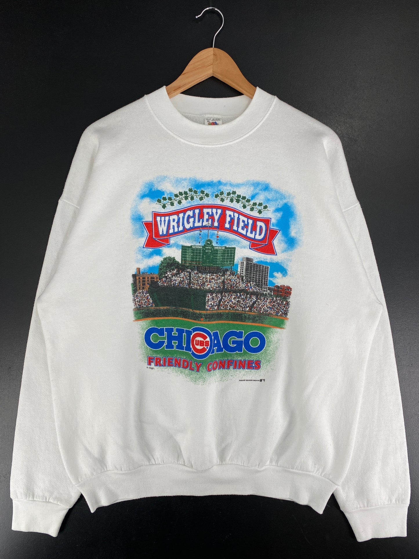 1994 CHICAGO CUBS Made in USA Size XL Vintage MLB Sweat-Shirt / F8497S
