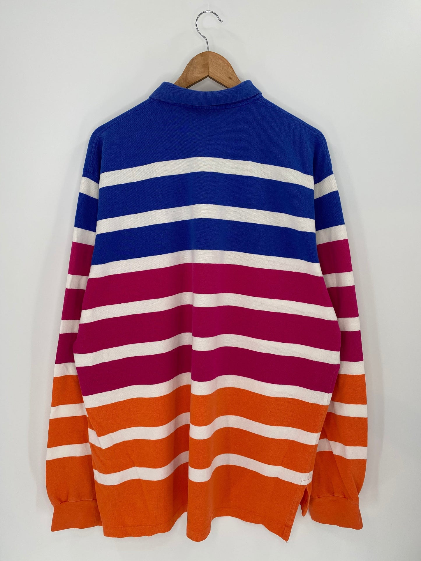 90’s POLO RALPH LAUREN Size XXL Vintage Long Sleeve Polo-Shirt / F3341R