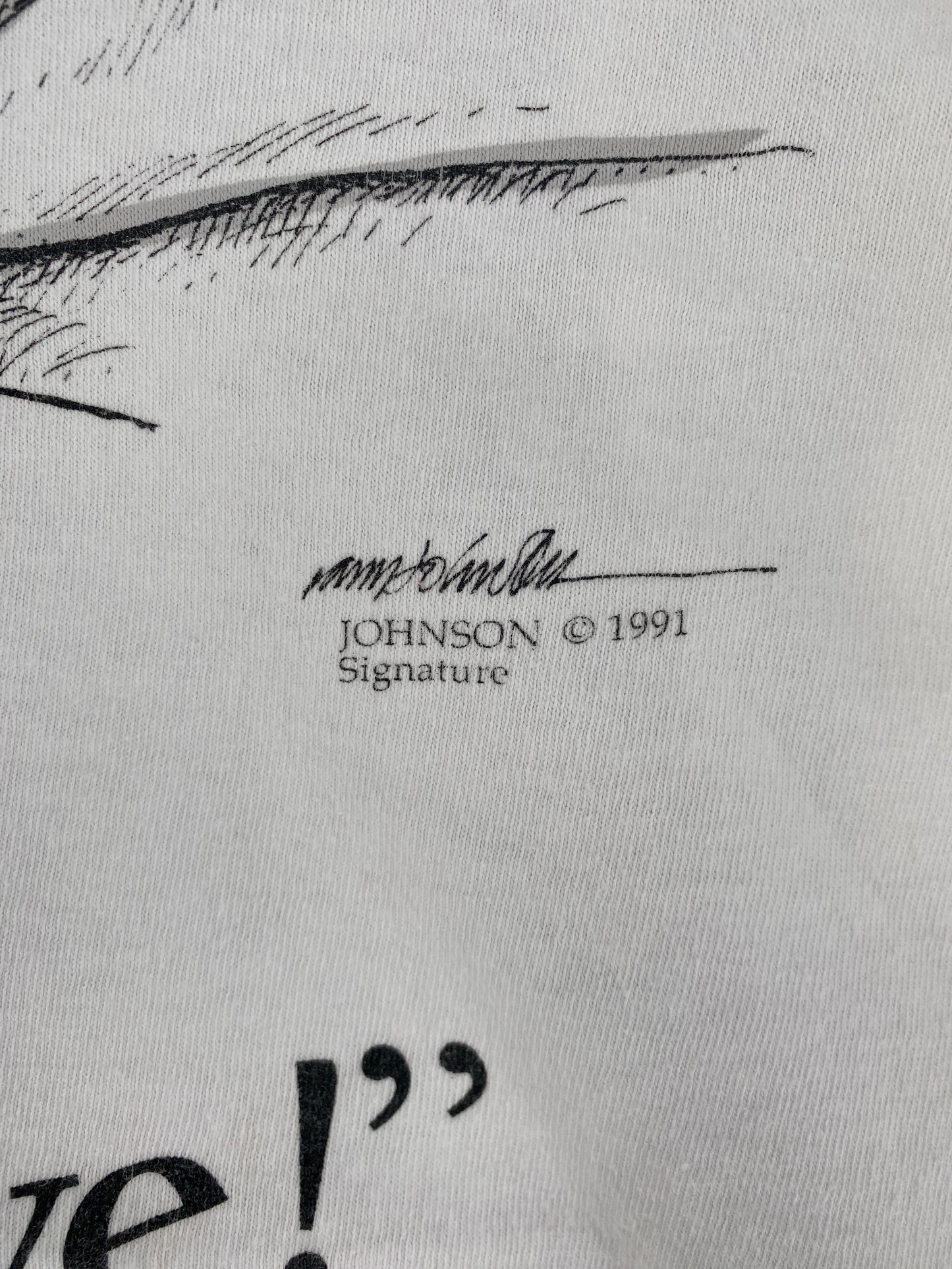 1991 "NICE SERVE!" Made in USA Size XL Vintage T-Shirts / F9684T