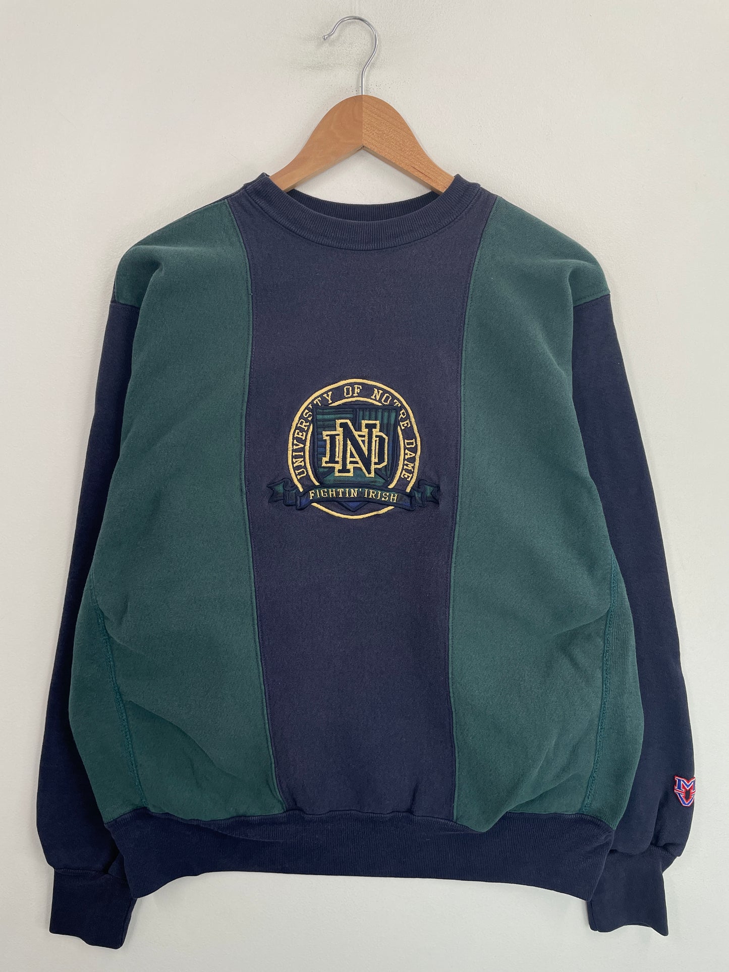 90’s NORTRE DOME Made in USA Size XL Vintage College Sweat-Shirt / G6216S