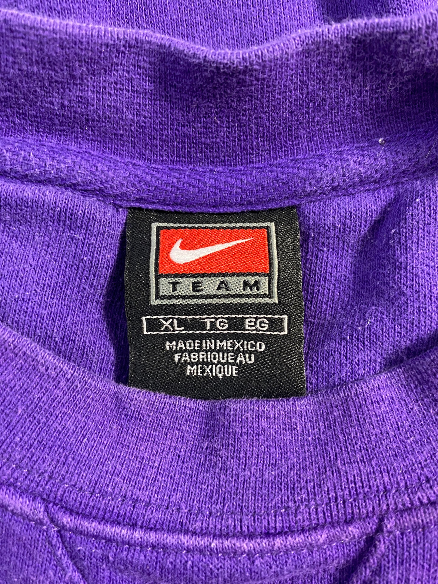 00' NIKE x LSU Size XL Vintage College Sweat-Shirt / F6778S