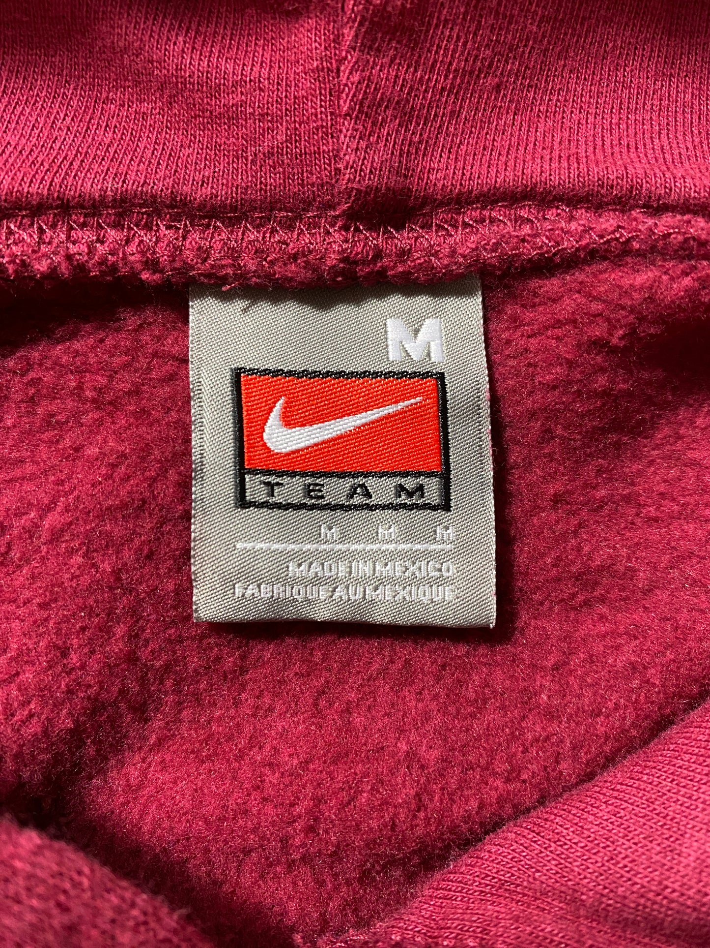 00' NIKE x FLORIDA STATE Size M Vintage College Hoodie Sweat-Shirt / G4686S