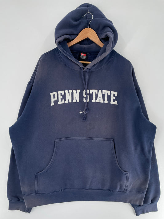 00' NIKE x PENN STATE Size XXL College Vintage Hoodie Sweat-Shirt / F4366S