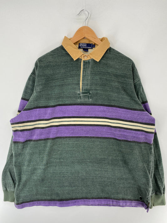 90’s POLO RALPH LAUREN Size XL Rugby-Shirt / F9974R