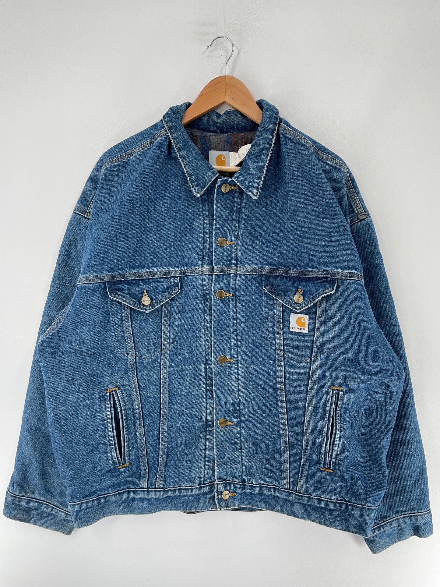 90's CARHARTT Made in USA Size XL Denim Jacket / F2608J