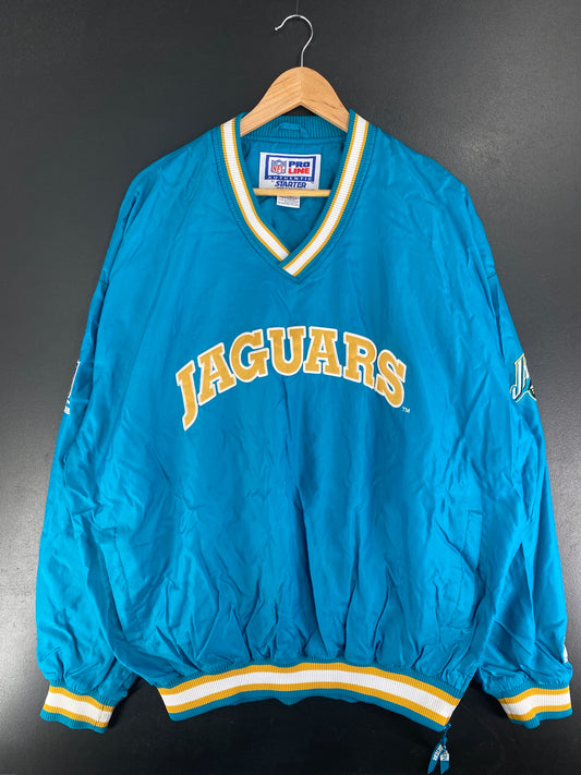 90’s STARTER x JACKSONVILLE JAGUARS Size XXL Vintage NFL Nylon Jacket / F5022N