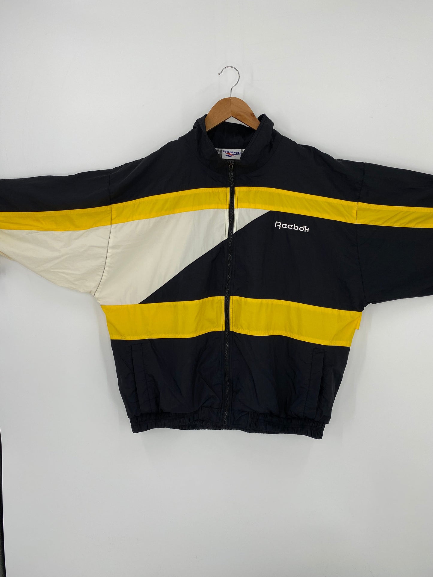 90’s REEBOK Size L Zip-up Nylon Jacket  / F6502N
