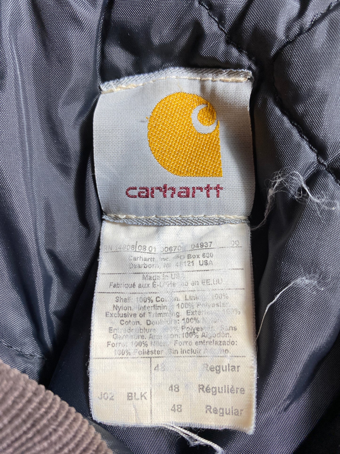 Vintage CARHARTT Size XL Duck Jacket / G1150J
