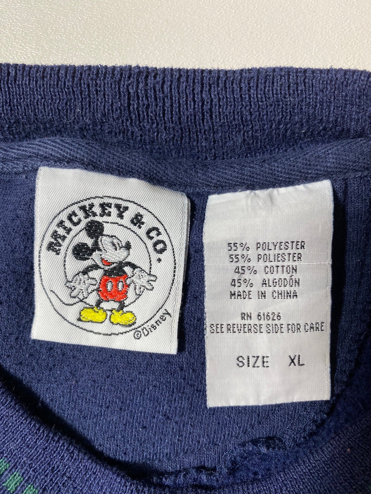 90’s DISNEY MICKEY Size XL Vintage Sweat-shirt / G5079S