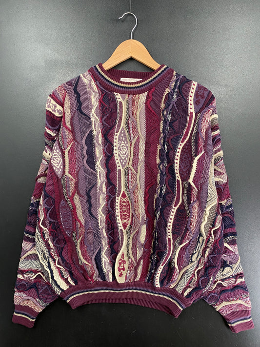 Vintage 3D COOGI-Style Size L Knit Sweater / G6158K