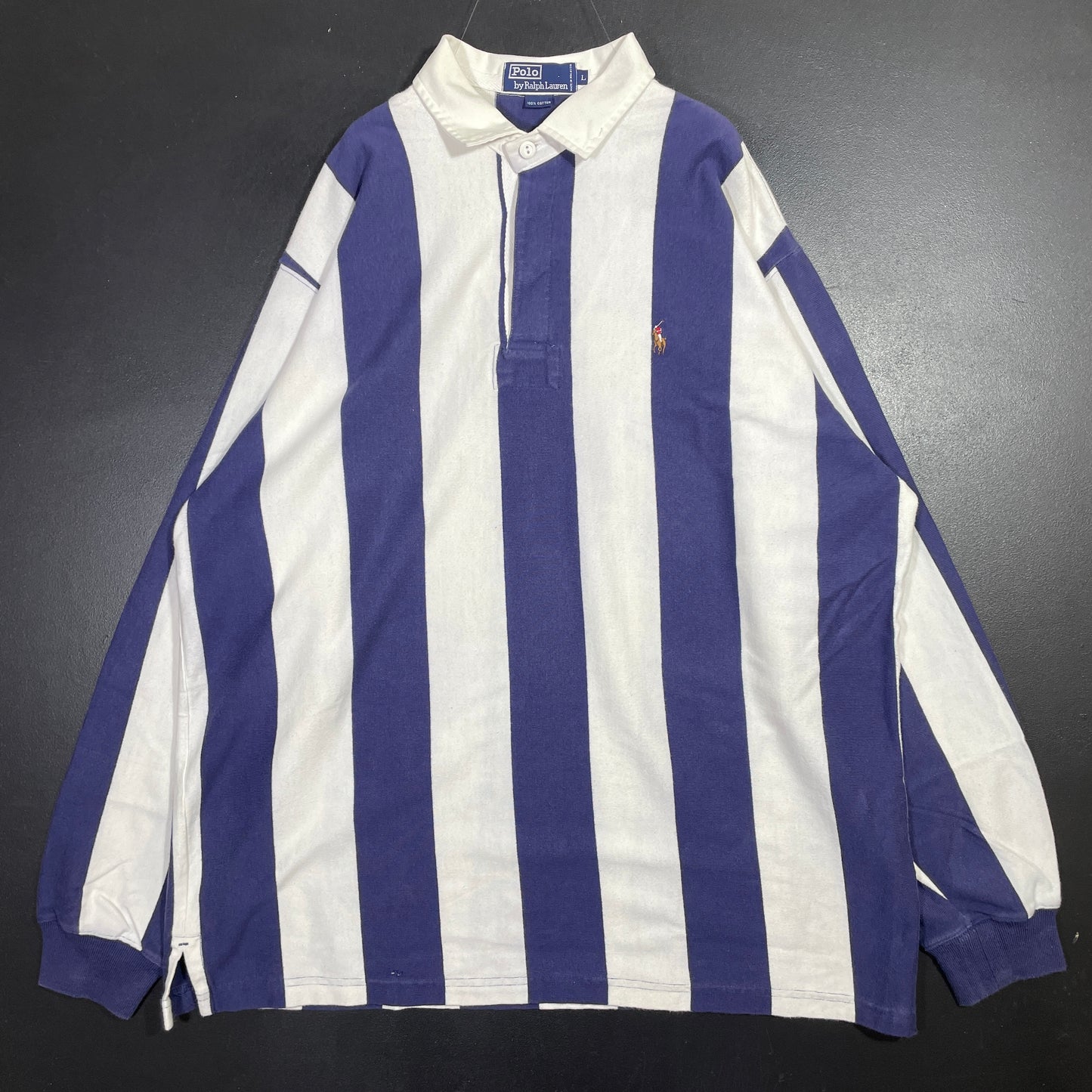(L) 90’s POLO RALPH LAUREN Rugby-Shirt / A0706R
