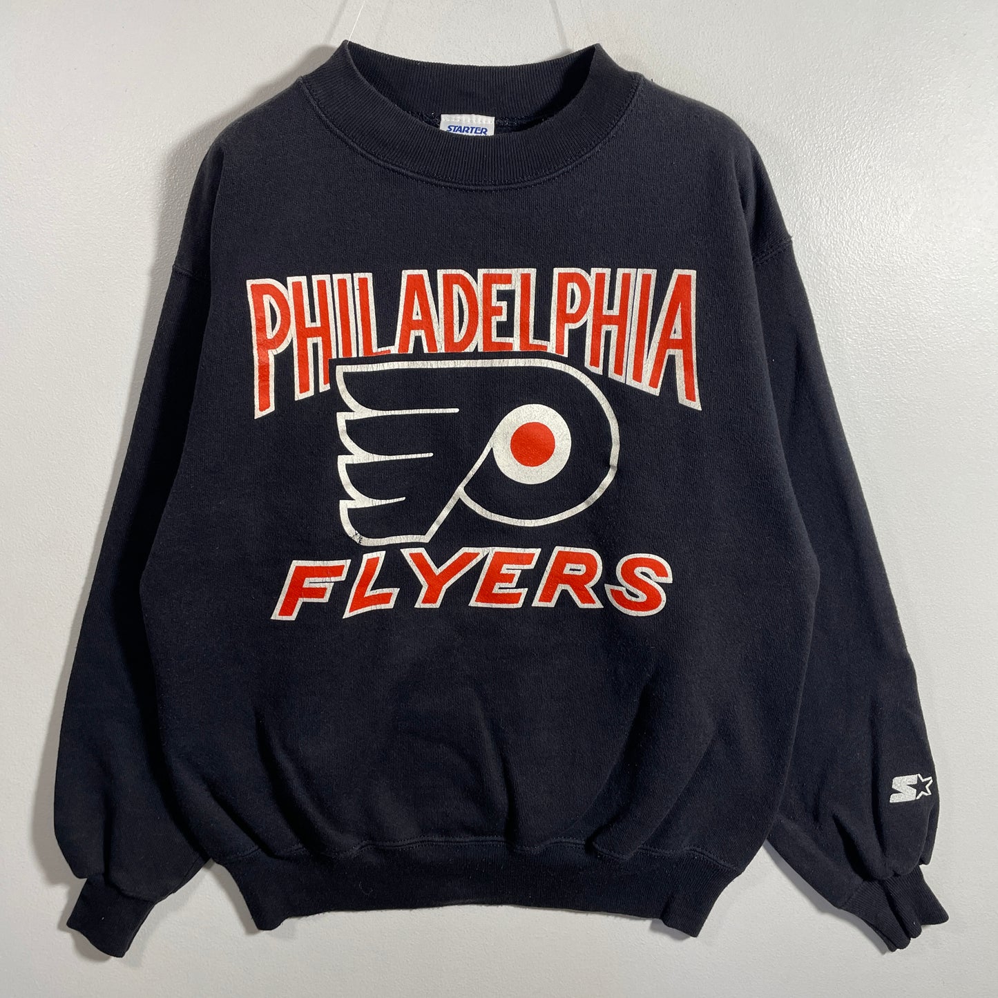 (M) 90's STARTER X PHILADELPHIA FLYERS Vintage NHL Sweatshirt / A1137S