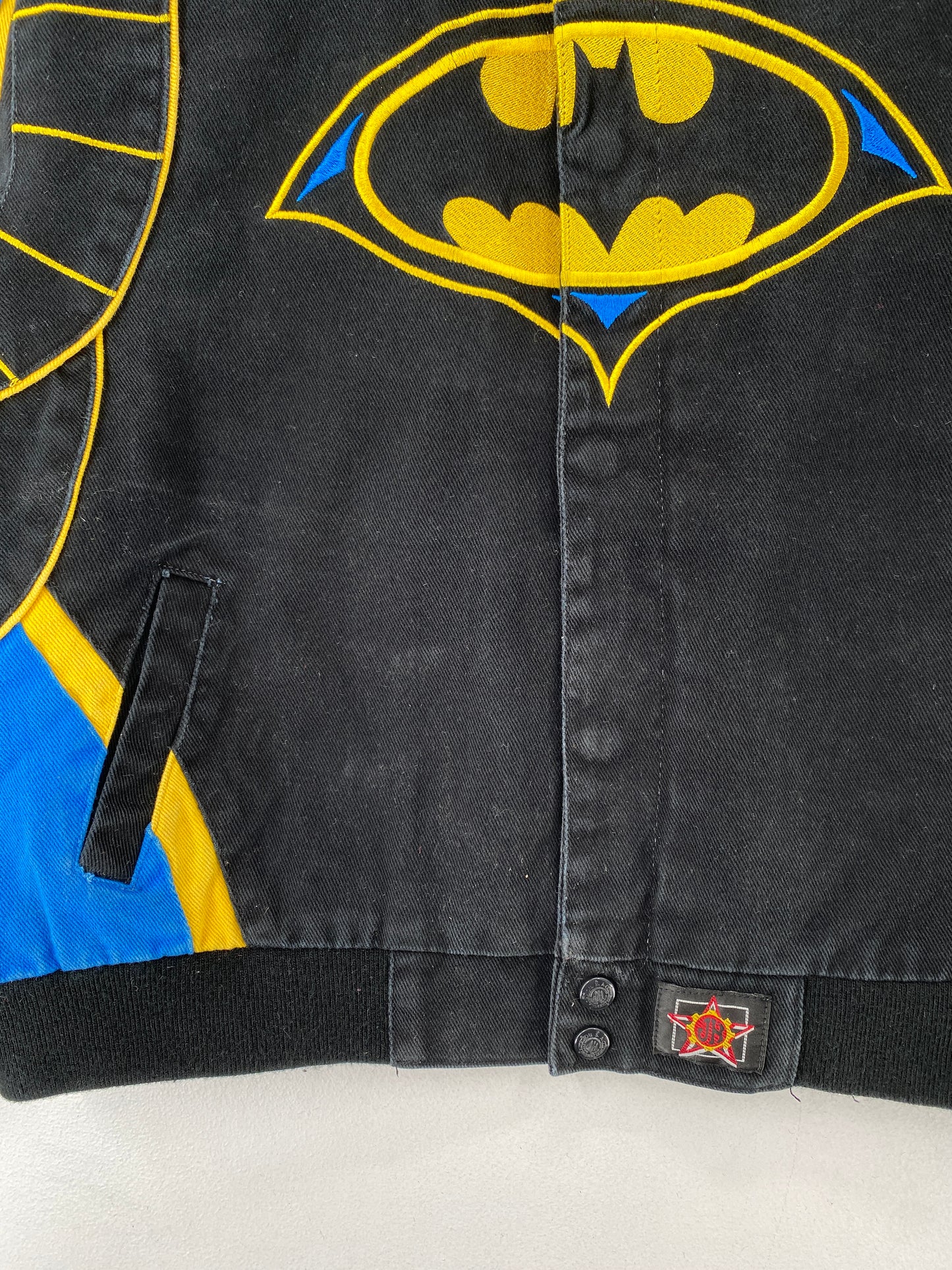 Vintage Kids BATMAN Size Kids XXL Racing Jacket / F8398J