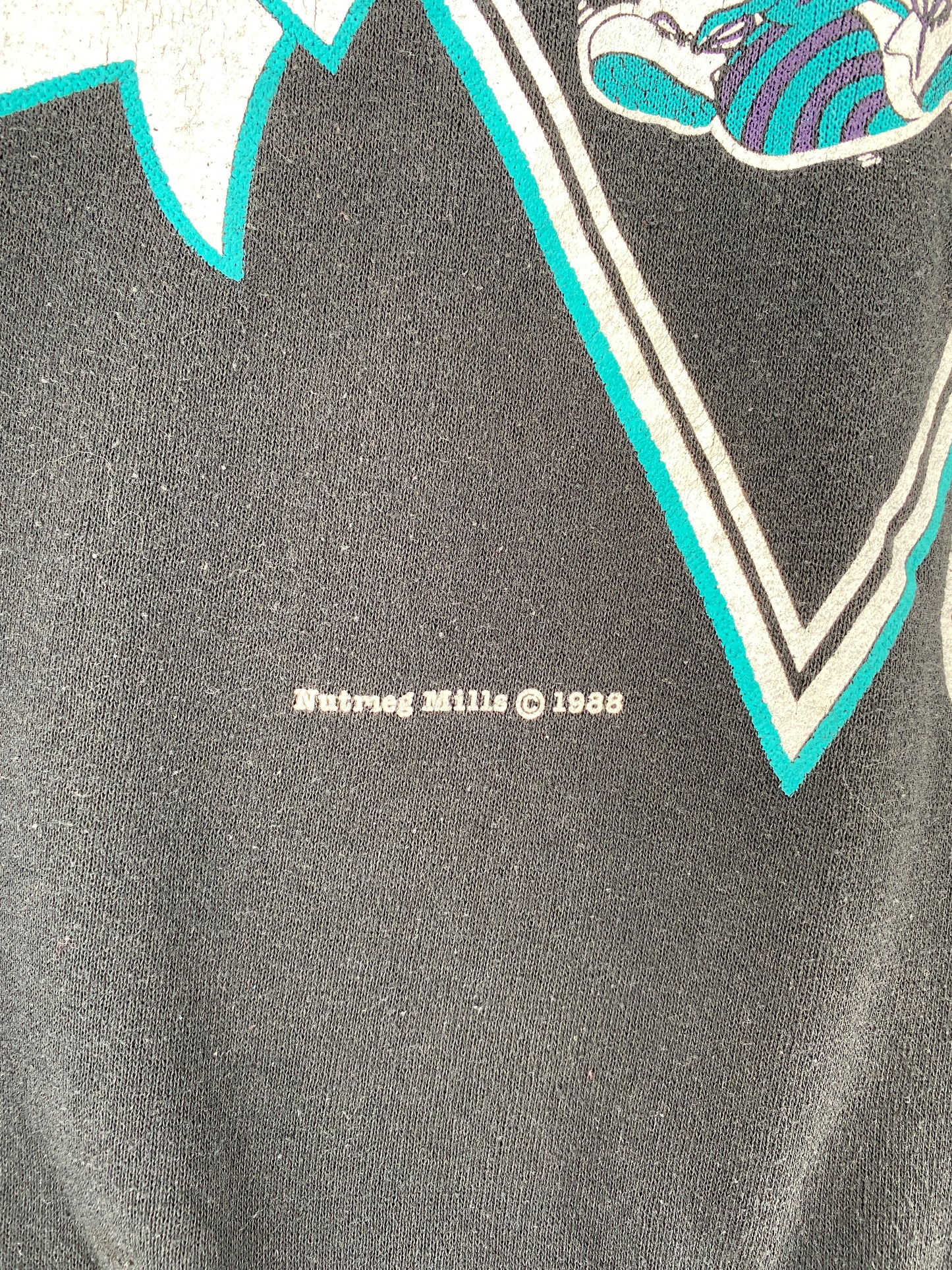 1988 CHARLOTTE HORNETS Size L Vintage NBA Sweat-shirt / F1432S