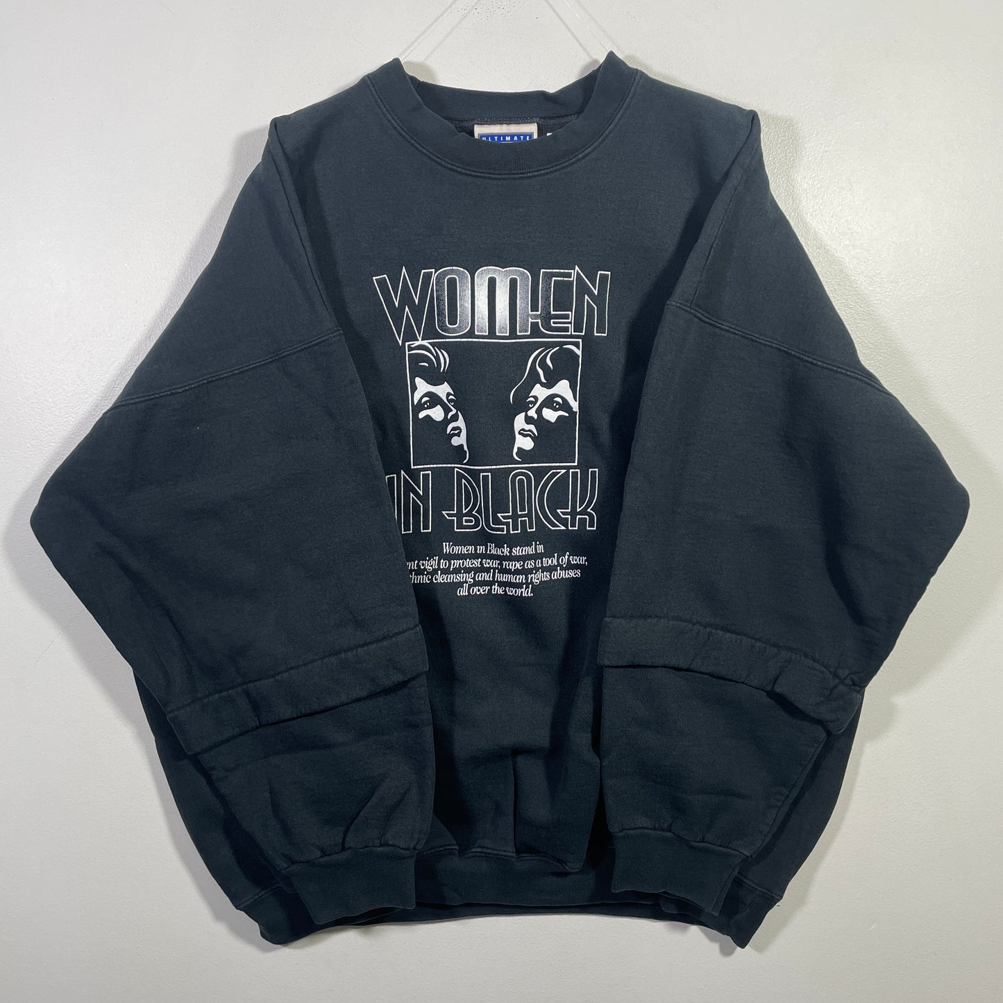 (XL) 90's WOMEN IN BLACK Vintage Sweatshirt / A0815S