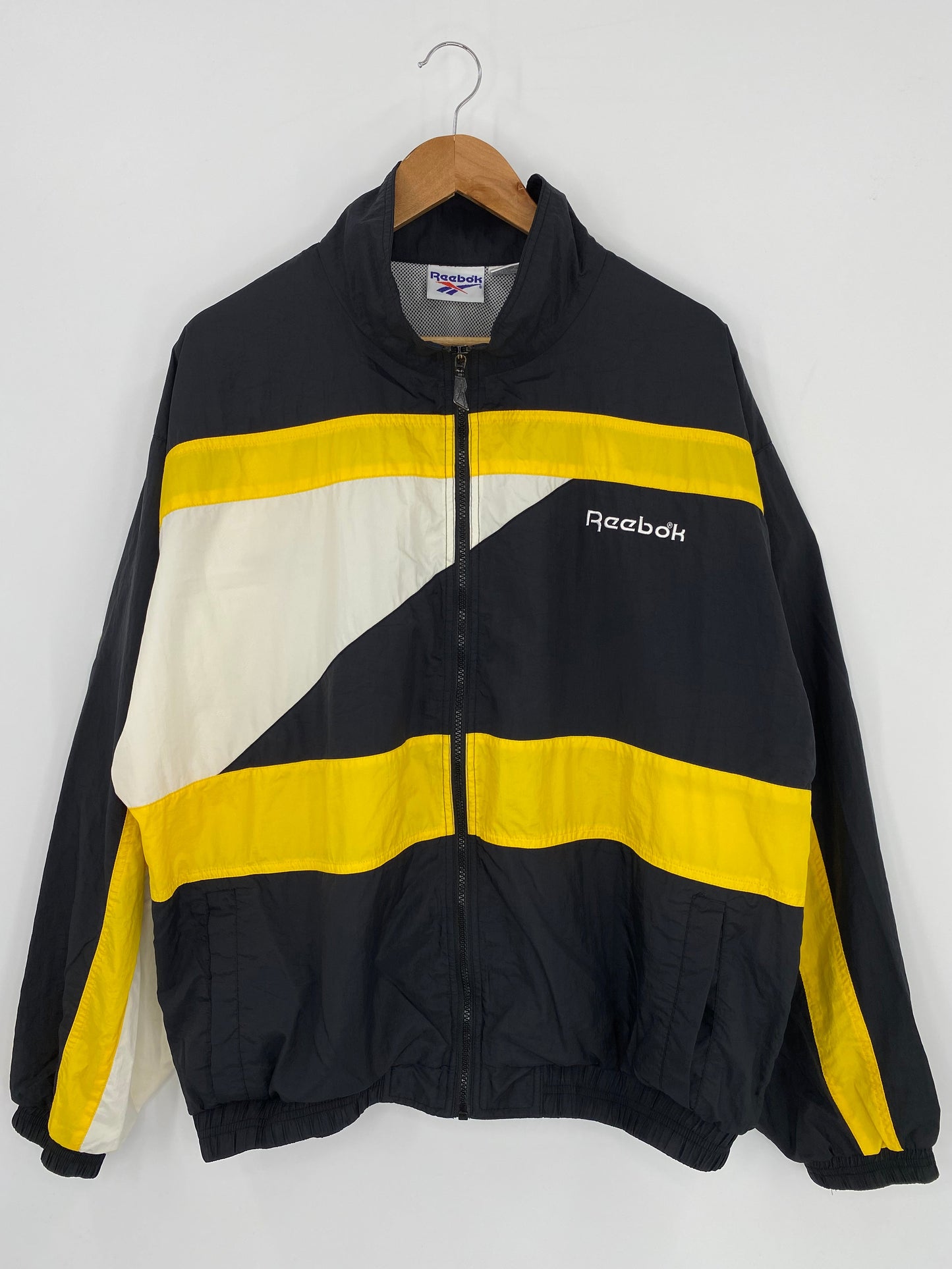 90’s REEBOK Size L Zip-up Nylon Jacket  / F6502N