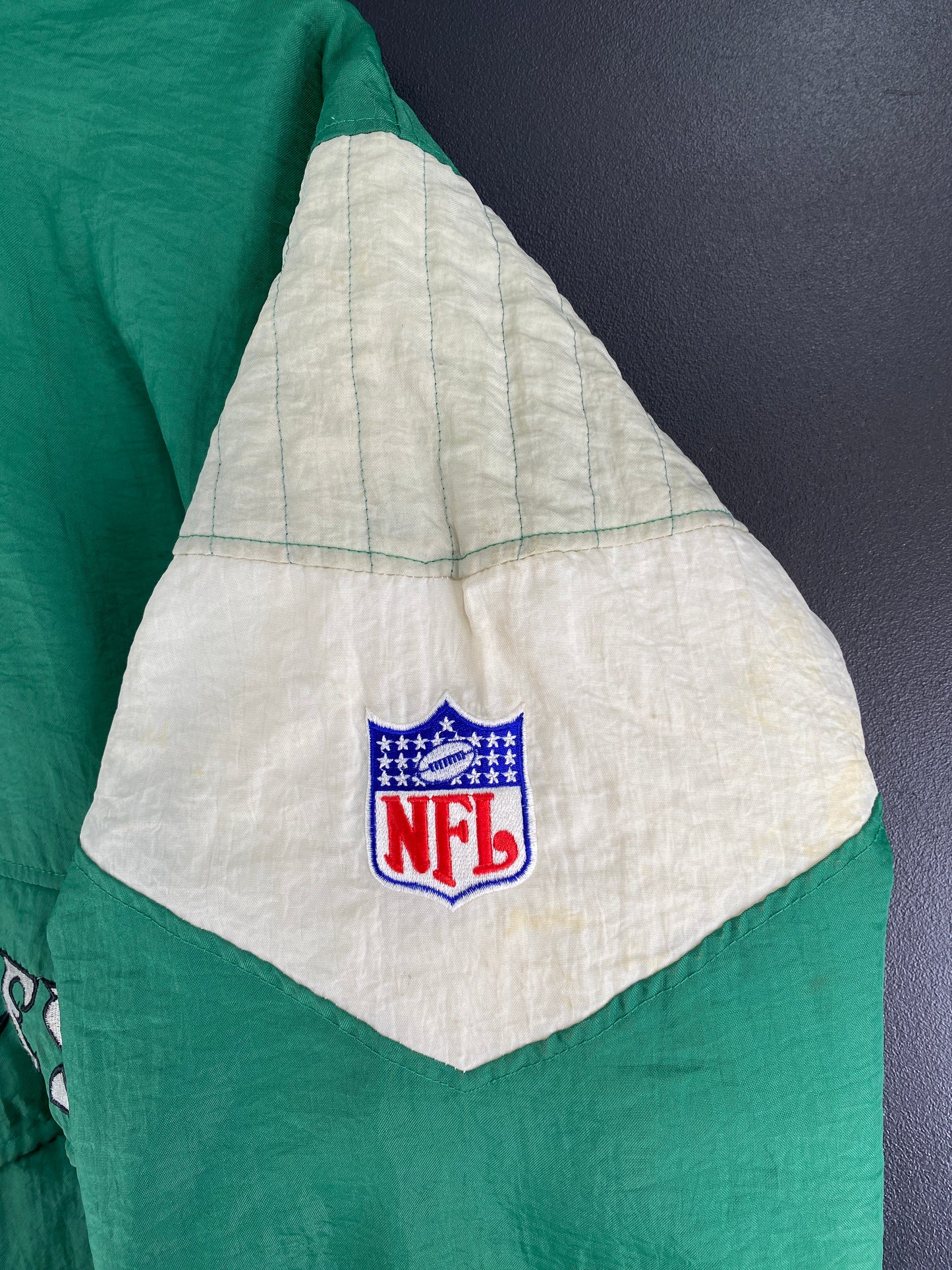 90’s STARTER x PHILADELPHIA EAGLES Size XXL NFL Padded Nylon Jacket / F6061N
