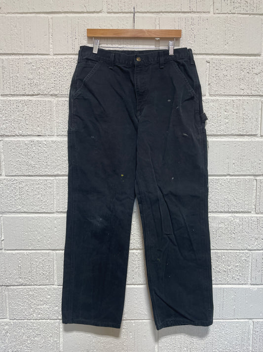 (W34xL30) Vintage CARHARTT Distressed Style Duck Pants / A1159P