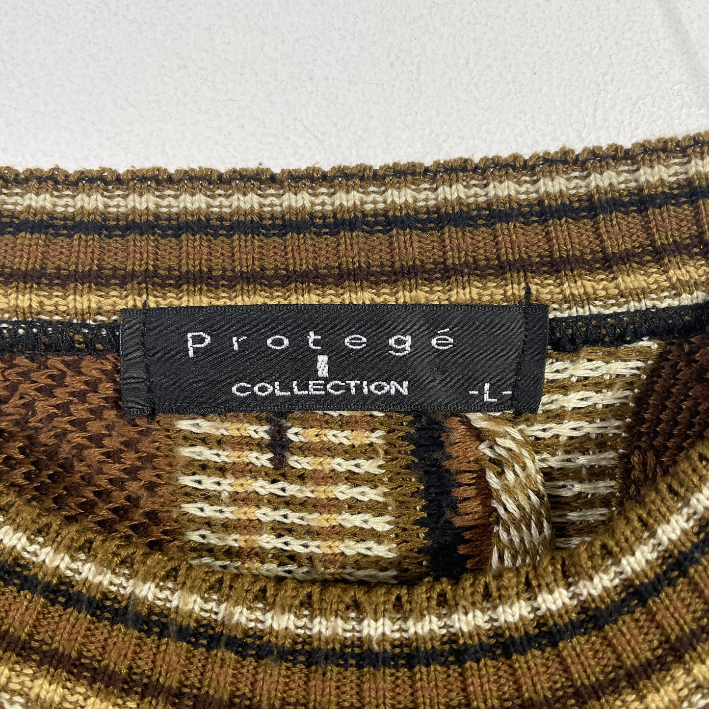 (L) Vintage 3D Coogi-Style Knitwear / A0874K