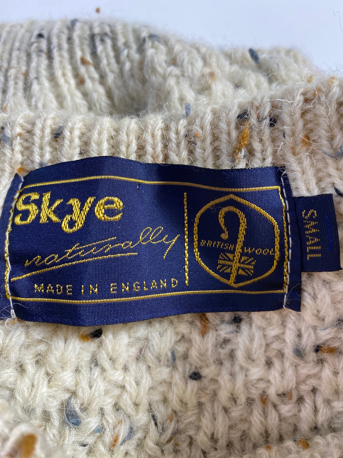 Vintage FISHERMAN Size S Wool Knit Sweater / G5293K