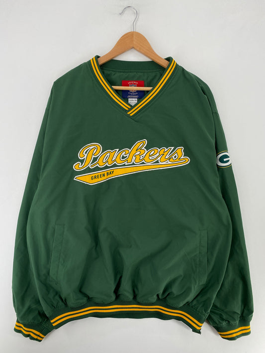 Vintage GREEN BAY PACKERS Size XL NFL Nylon Jacket / G138N