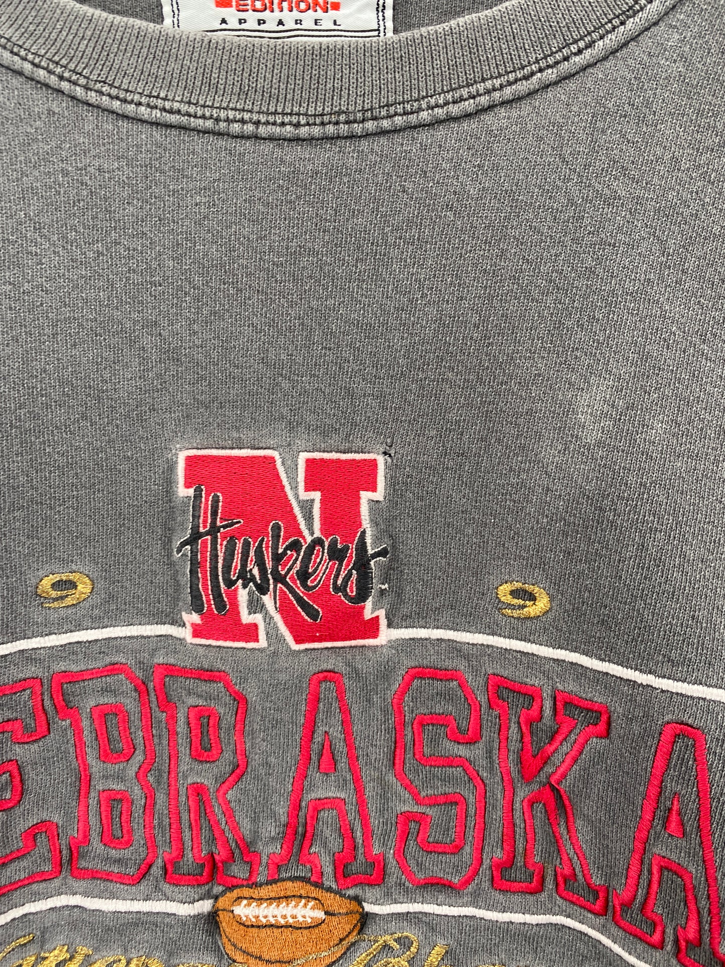 90's NEBRASKA Made in USA Size XL Vintage College Sweat-shirt / G4354S