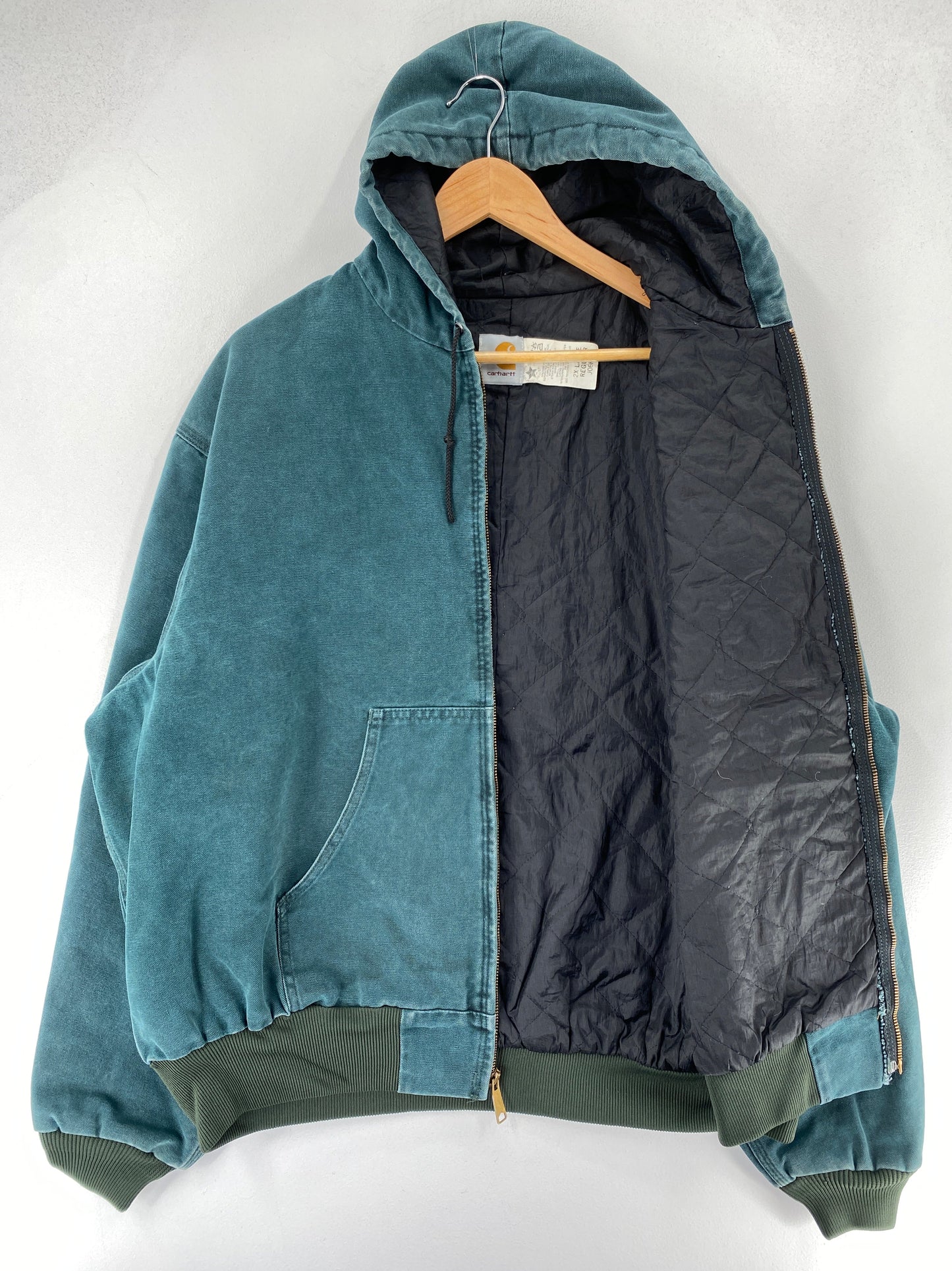 90's CARHARTT Made in USA Size XXL Vintage Zip-Up Duck Jacket / F7141J