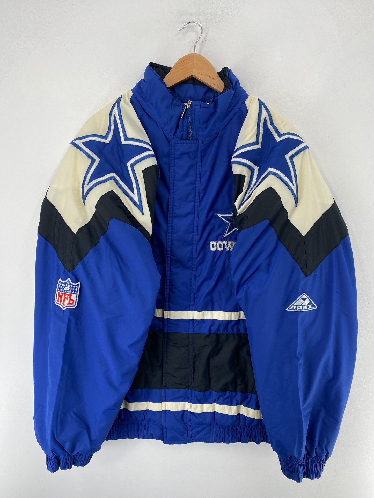 90’s APEX ONE x DALLAS COWBOYS Size XL NFL Padded Nylon Jacket / F3169N