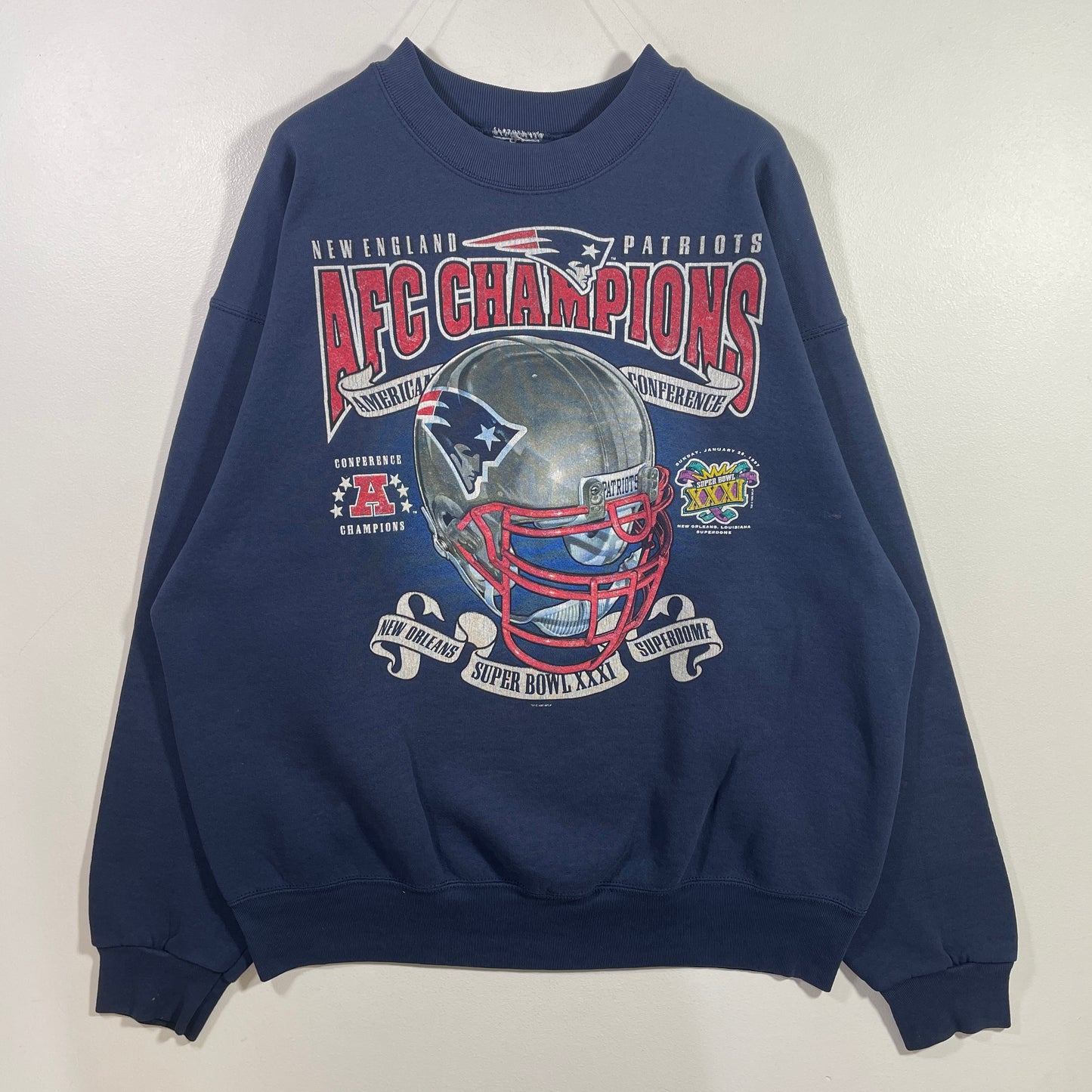 (Approx.XL) 1997 NEW ENGLAND PATRIOTS Vintage NFL Sweatshirt / A1036S