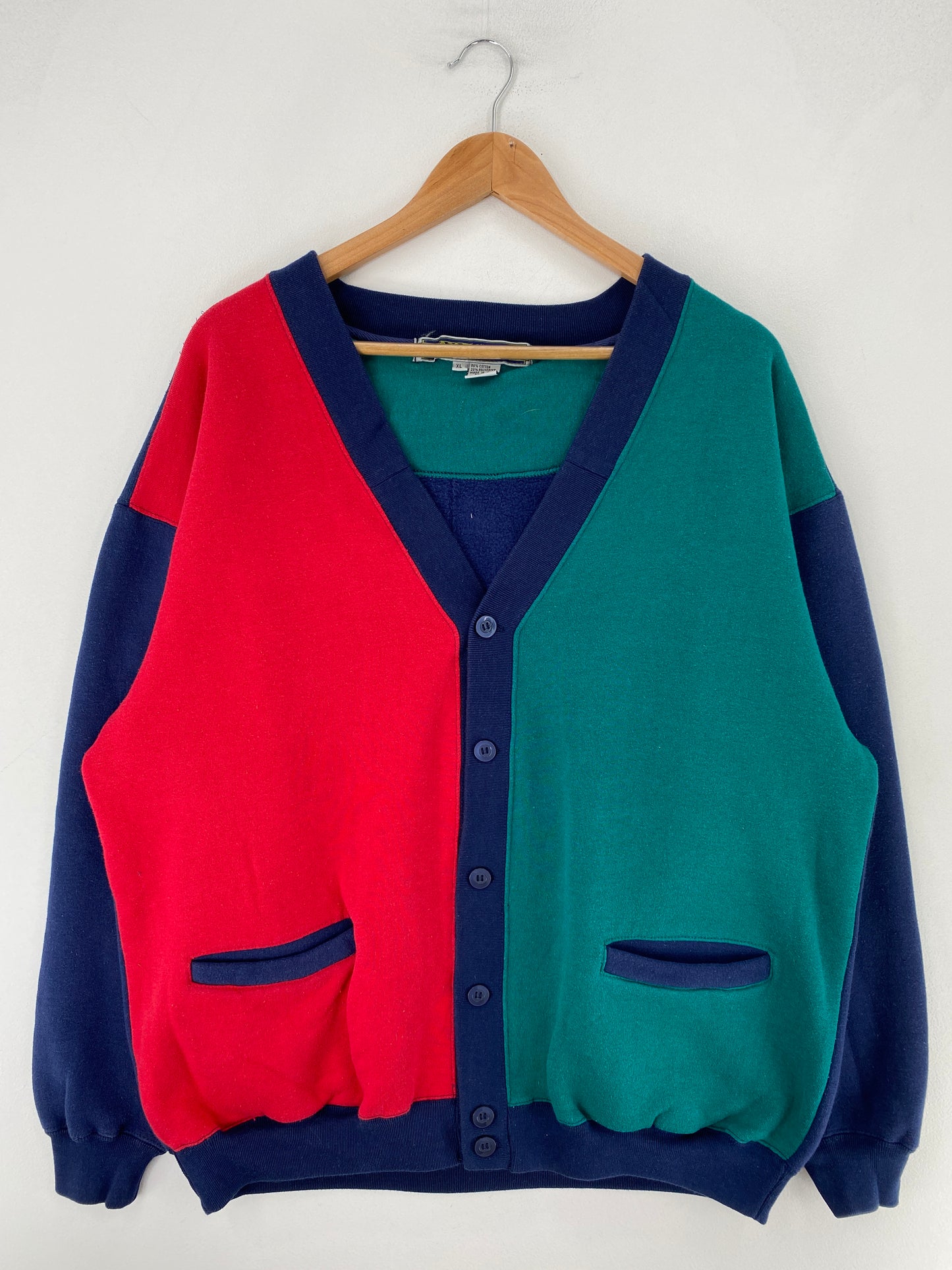 Vintage UNICODE Size XL Vintage Button-down Sweat-Shirt / F9693S