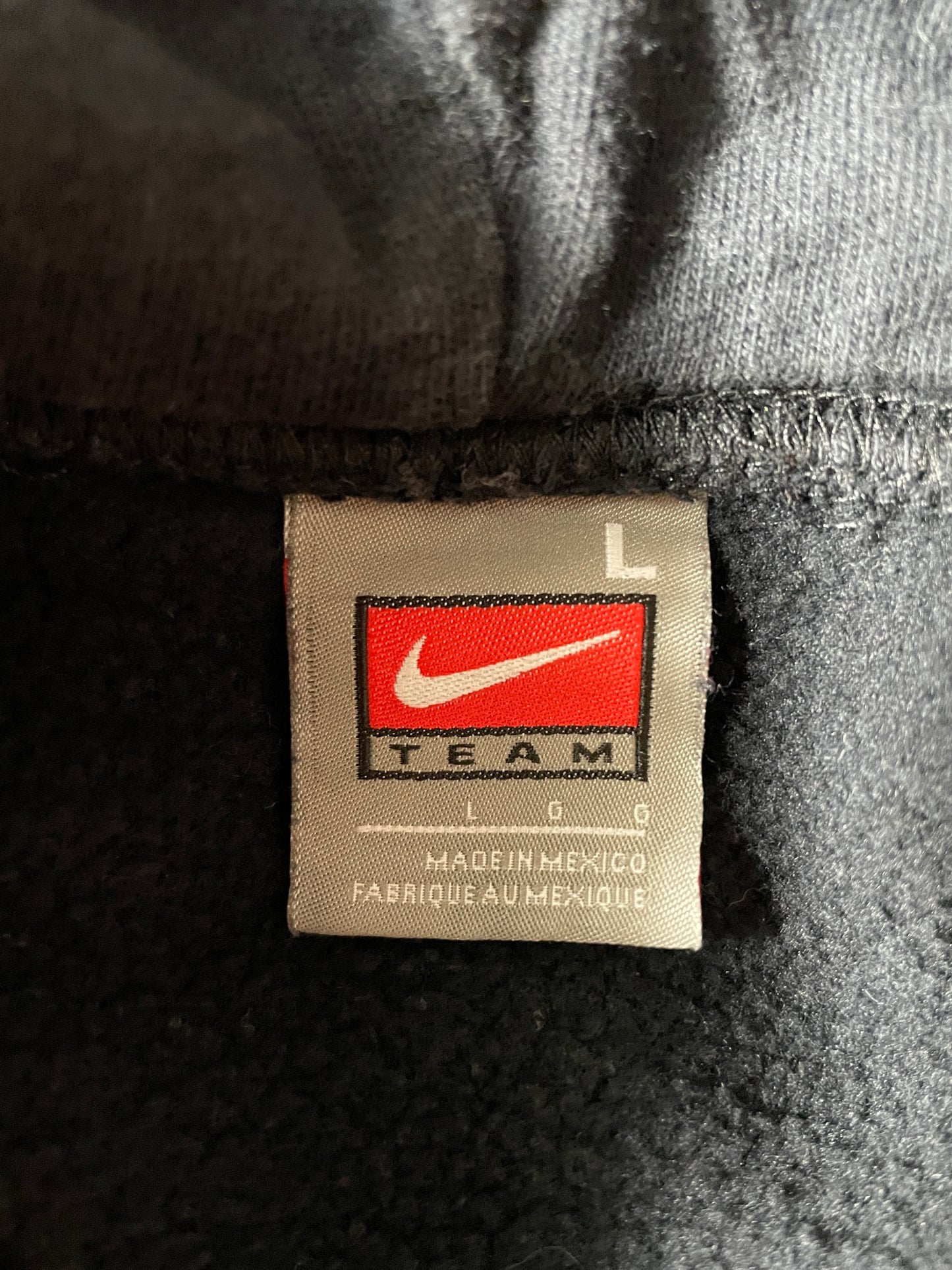 00' NIKE x NEBRASKA Size L Vintage College Hoodie Sweat-Shirt / F4967S