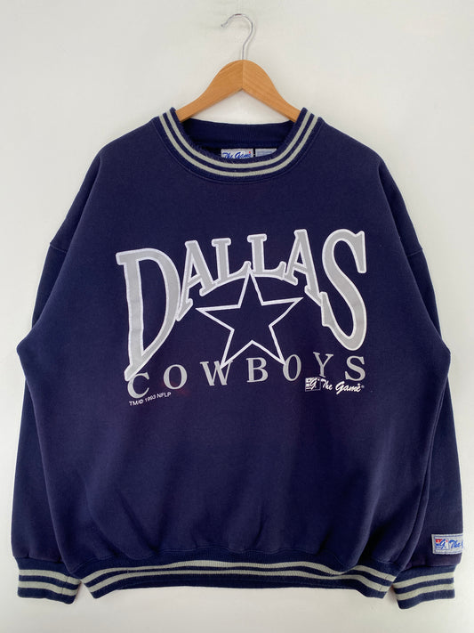 1993 DALLAS COWBOYS Size XL Vintage NFL Sweat-shirt / G3525S