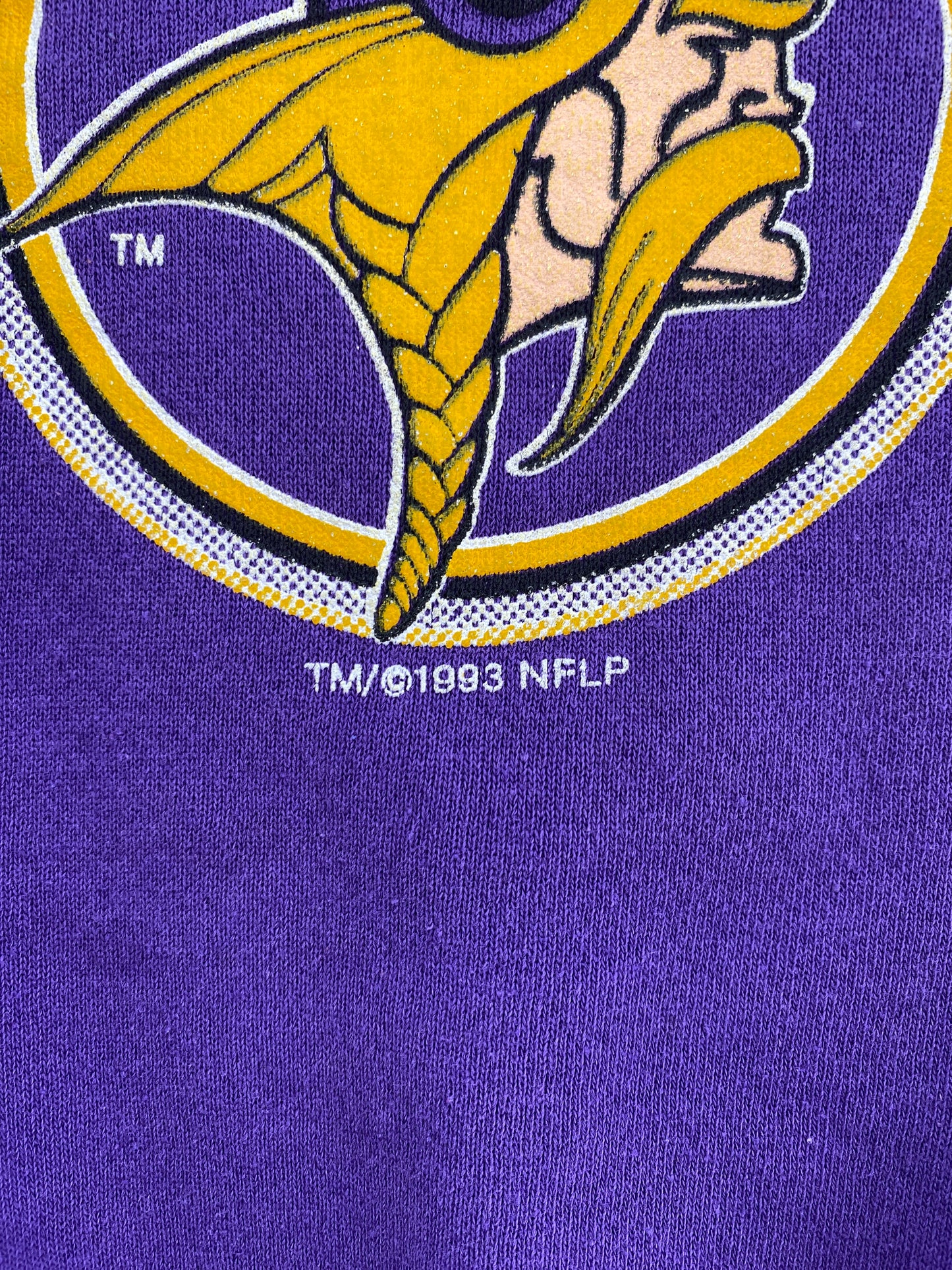 1993 MINNESOTA  VIKINGS Made in USA Size XXL Vintage NFL Sweat-Shirt / F9196S