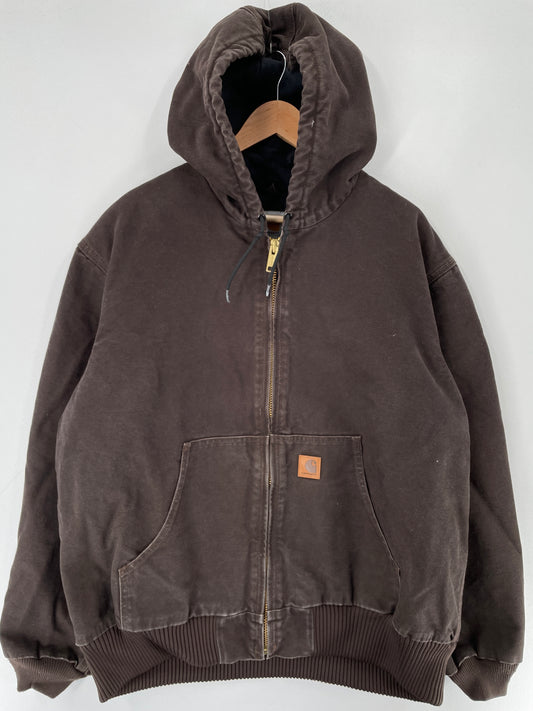 Vintage CARHARTT Size XL Duck Hoodie Jacket / F2611J