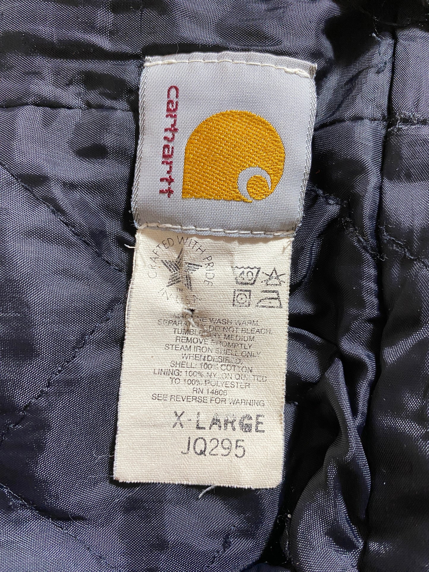 .90's CARHARTT Made in USA Size XL Vintage Duck Jacket / F6186J
