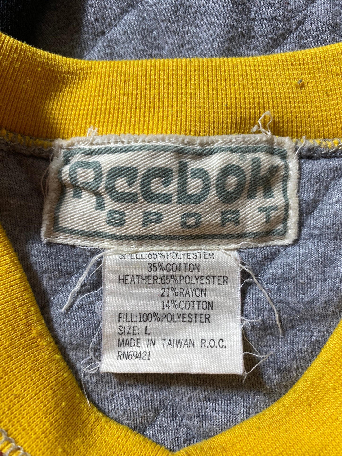 1987 REEBOK SCRIMMAGE Size L Vintage Sweat-shirt / F7608S