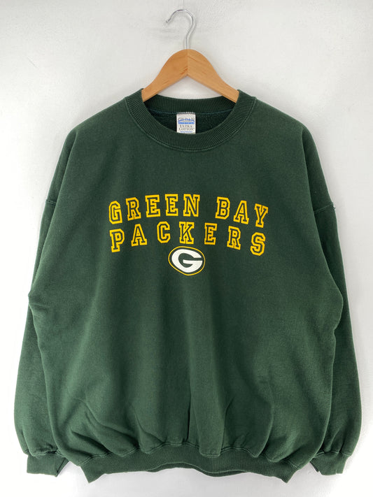 00’ GREEN BAY PACKERS Size XL Vintage NFL Sweat-shirt / F1433S