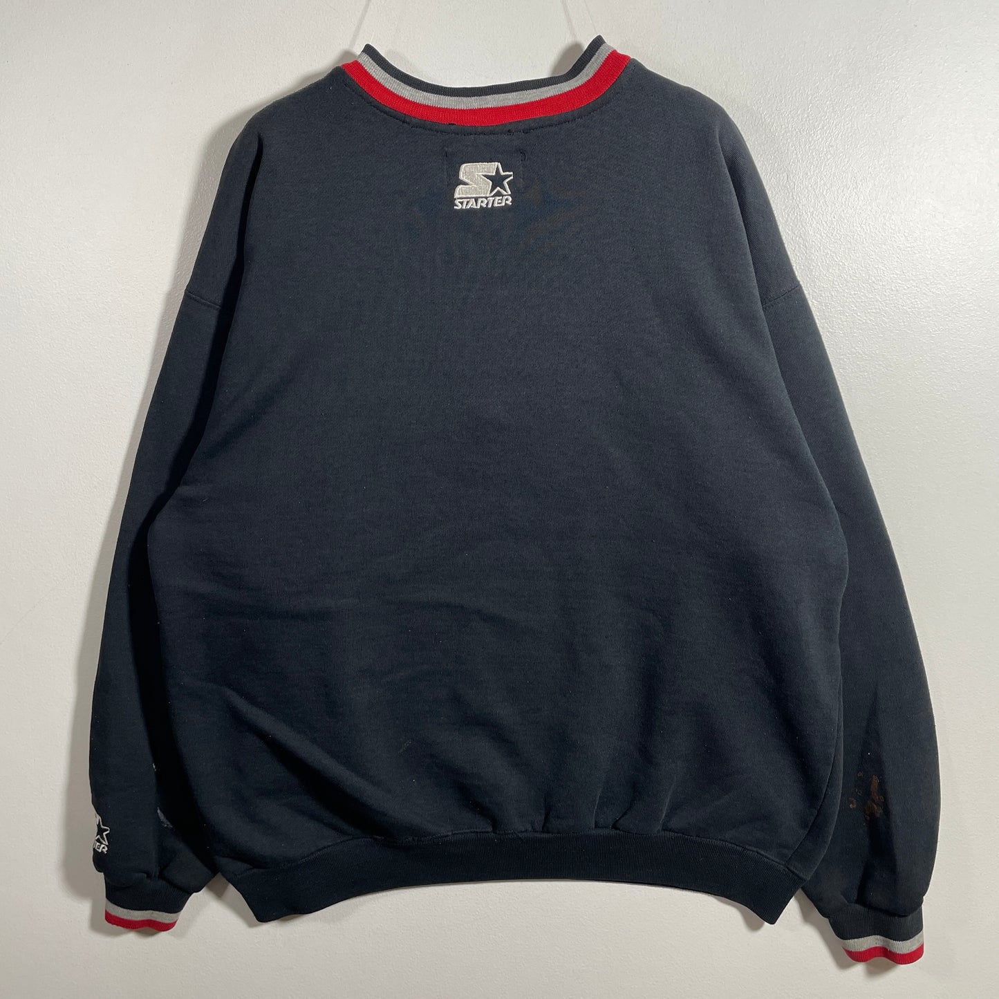 (L) 90’s STARTER x CHICAGO BLACKHAWKS Vintage NHL Sweatshirt / A1174S