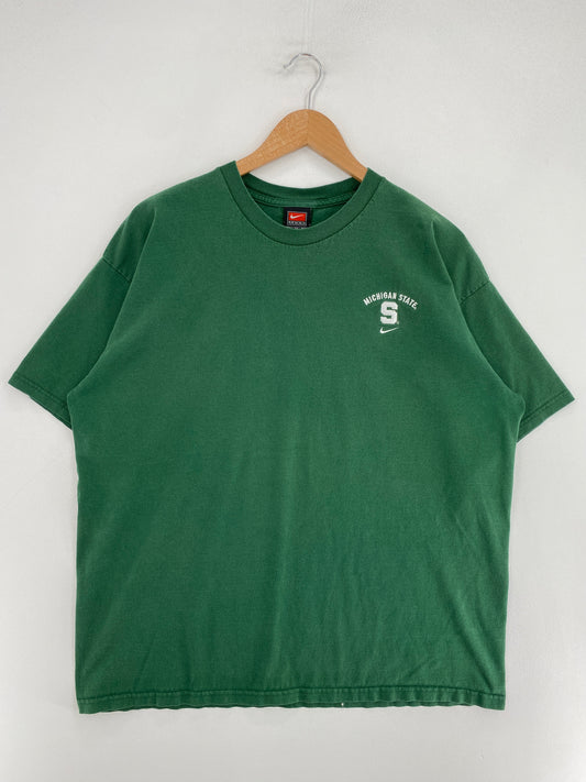 00' NIKE x MICHIGAN STATE Size XL Vintage College T-shirt / G1921T
